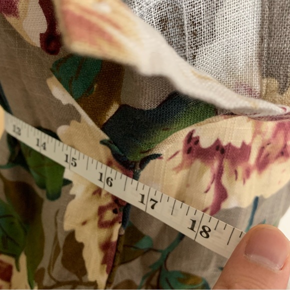 Floral print Linen Summer Dress / top - Picture 9 of 14